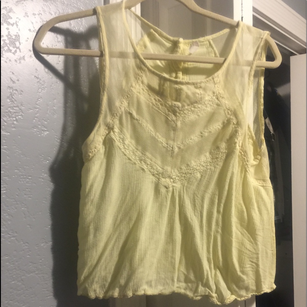 Yellow free people top.